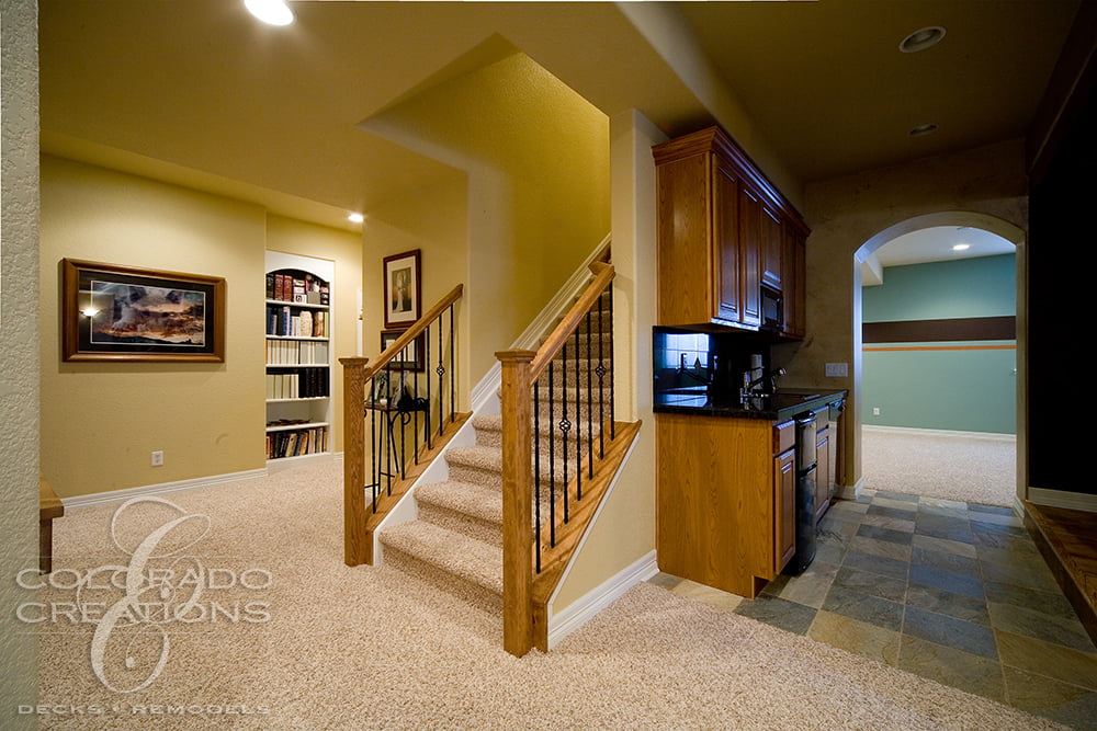 Parker Basement Remodel Hutch Builtin Colorado Creations