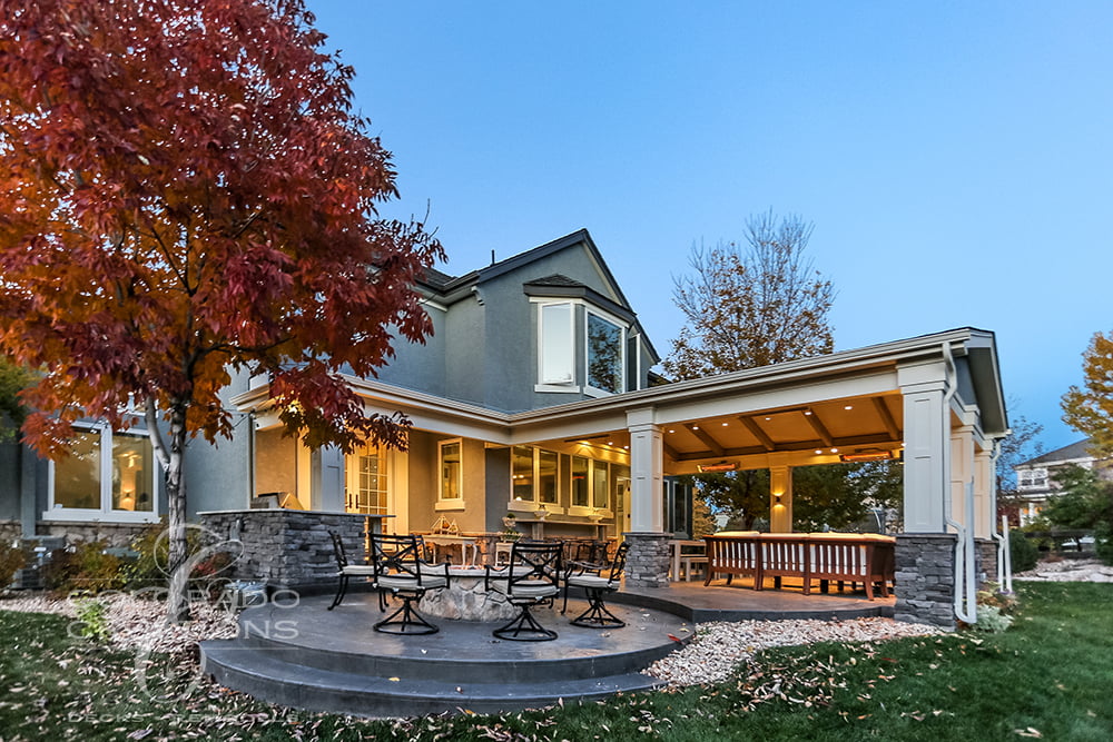 Colorado Creations Highlands Ranch Deck Builder Premier Highlands Ranch Deck Builder Built In Grill Fire Pit Covered Patio