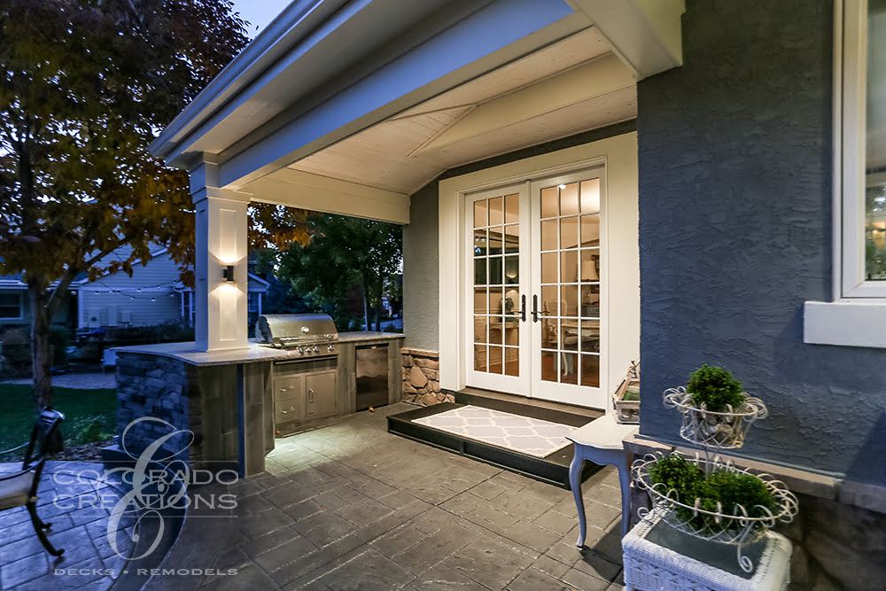 Colorado Creations Highlands Ranch Deck Builder Premier Highlands Ranch Deck Builder Built In Grill Fire Pit Covered Patio