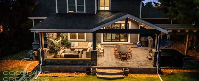 Outdoor Living in Highlands Ranch - Luxury Covered Patio
