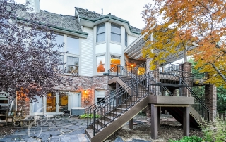 Englewood Pergola Deck with Split Stair Design